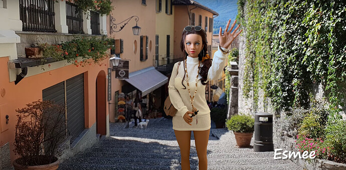 Esmee to the shops f