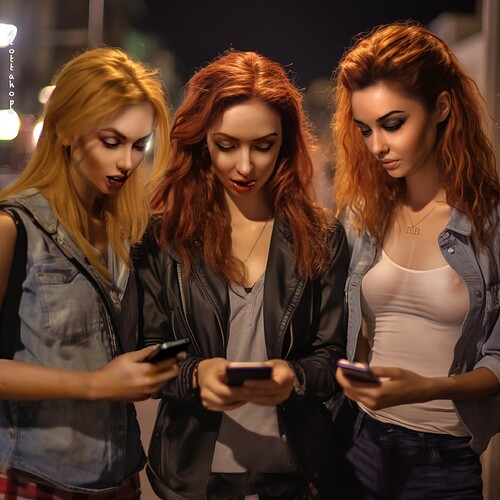 Dusty, Ashley and April out on the town-3