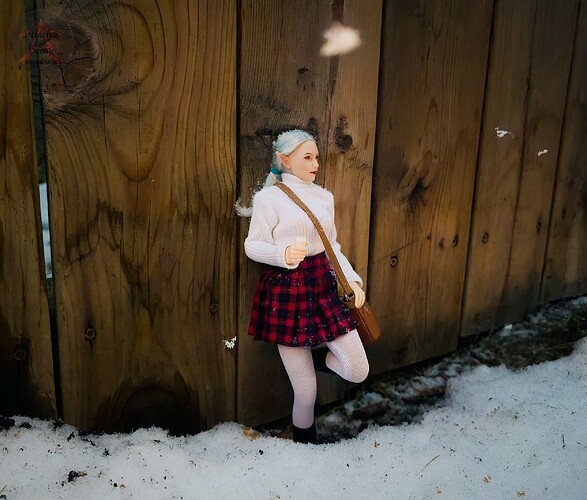 Evey in Waiting in the Snow