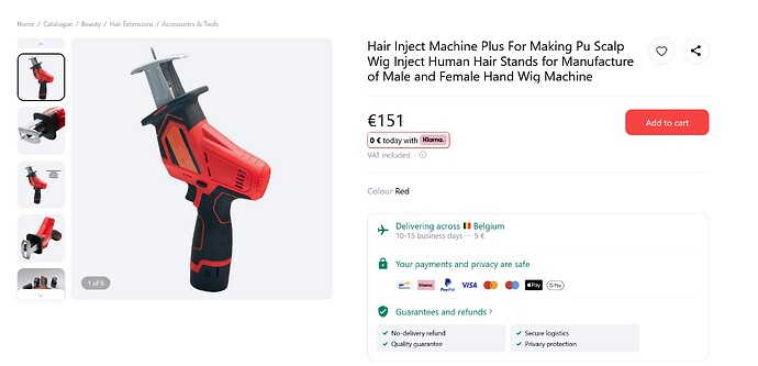 Hair implantation machine