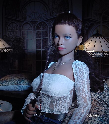 Esmay in The Tea Room 2001