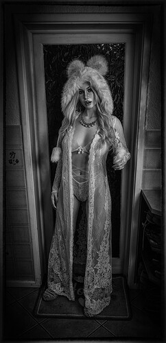 Snow Angel  Black N White