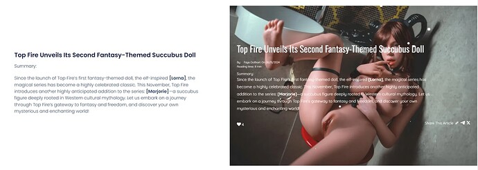 Marjorie's real product exposure