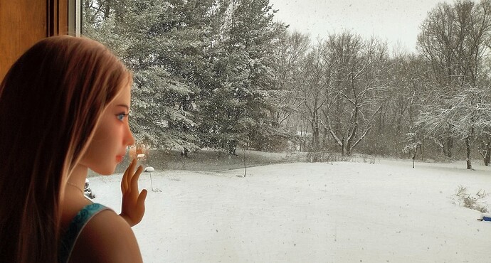 Flower Girl Hanna Sees Snow a01