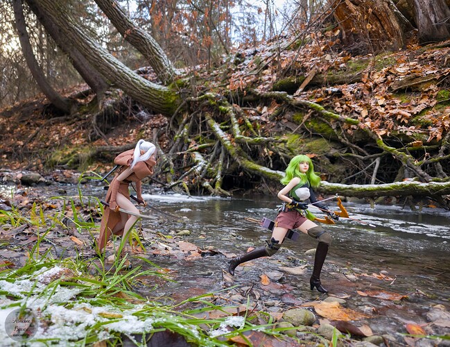 Aneka and Sandy in Adventuring with Friends