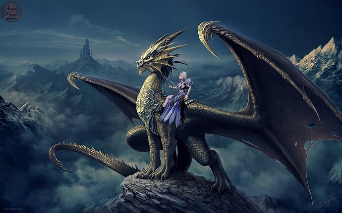 Dragonrider Octavia in Ice Fang