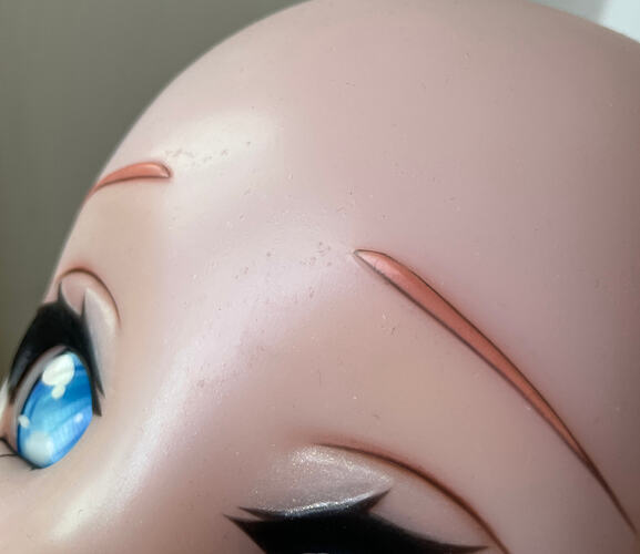 Pits between the eyebrows-眉间有瑕疵