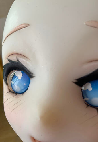 Air bubble defects between the eyebrows-眉间有气泡瑕疵