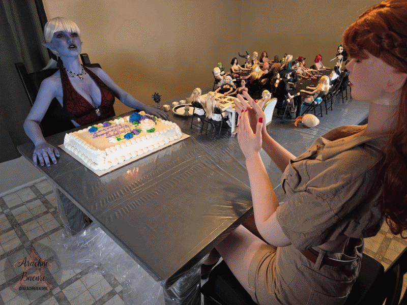 Arachne in Birthday Blowhard